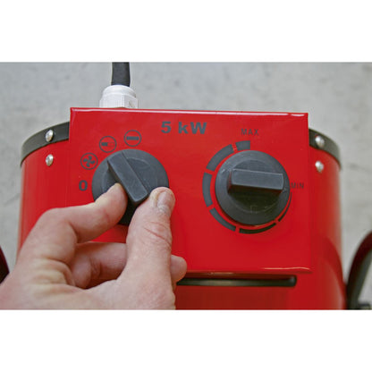 Sealey EH5001 Industrial Fan Heater 5kW 415V 3ph Sealey