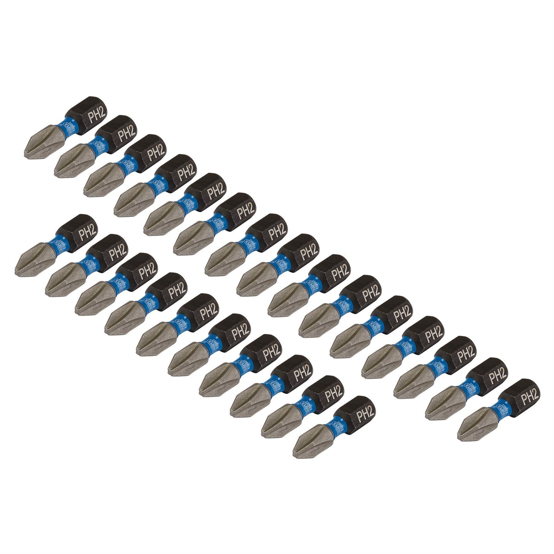 Draper 05691 Expert Cross Slot/PH Type Impact Screwdriver Bits No.2 x 25mm 1/4" Hex Pack of 25 Draper