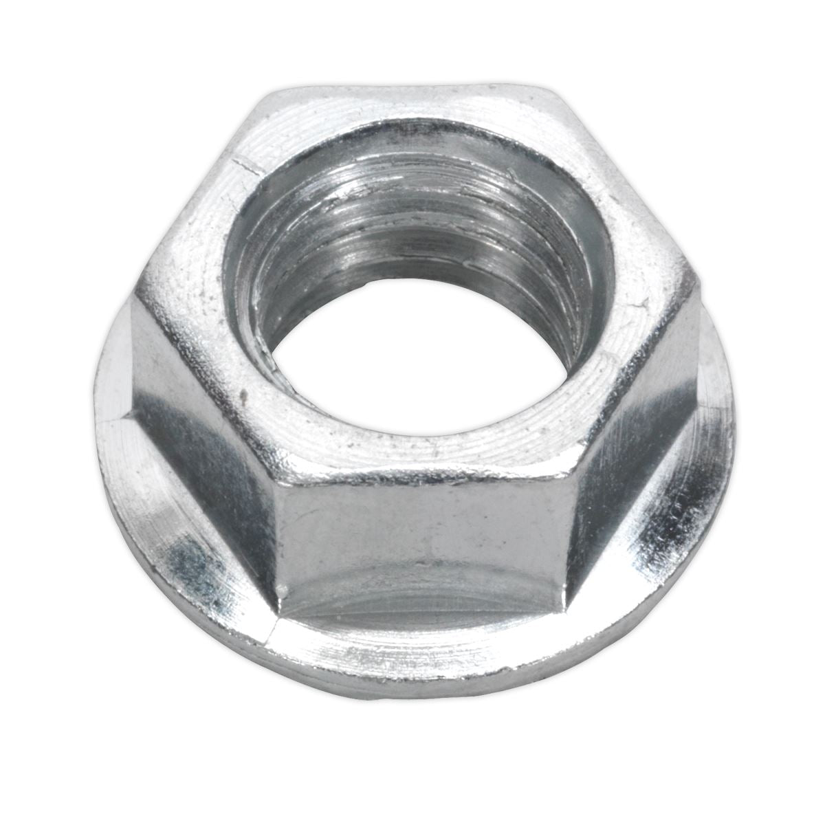 Sealey FN10 Flange Nut Serrated M10 Zinc Pack of 100 Sealey