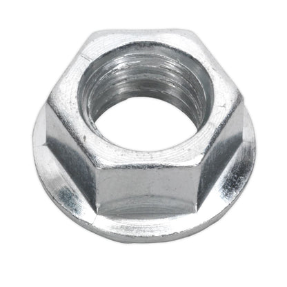 Sealey FN10 Flange Nut Serrated M10 Zinc Pack of 100 Sealey