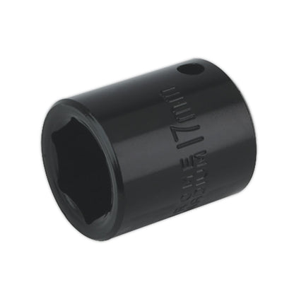 Sealey IS3817 Impact Socket 17mm 3/8"Sq Drive Sealey
