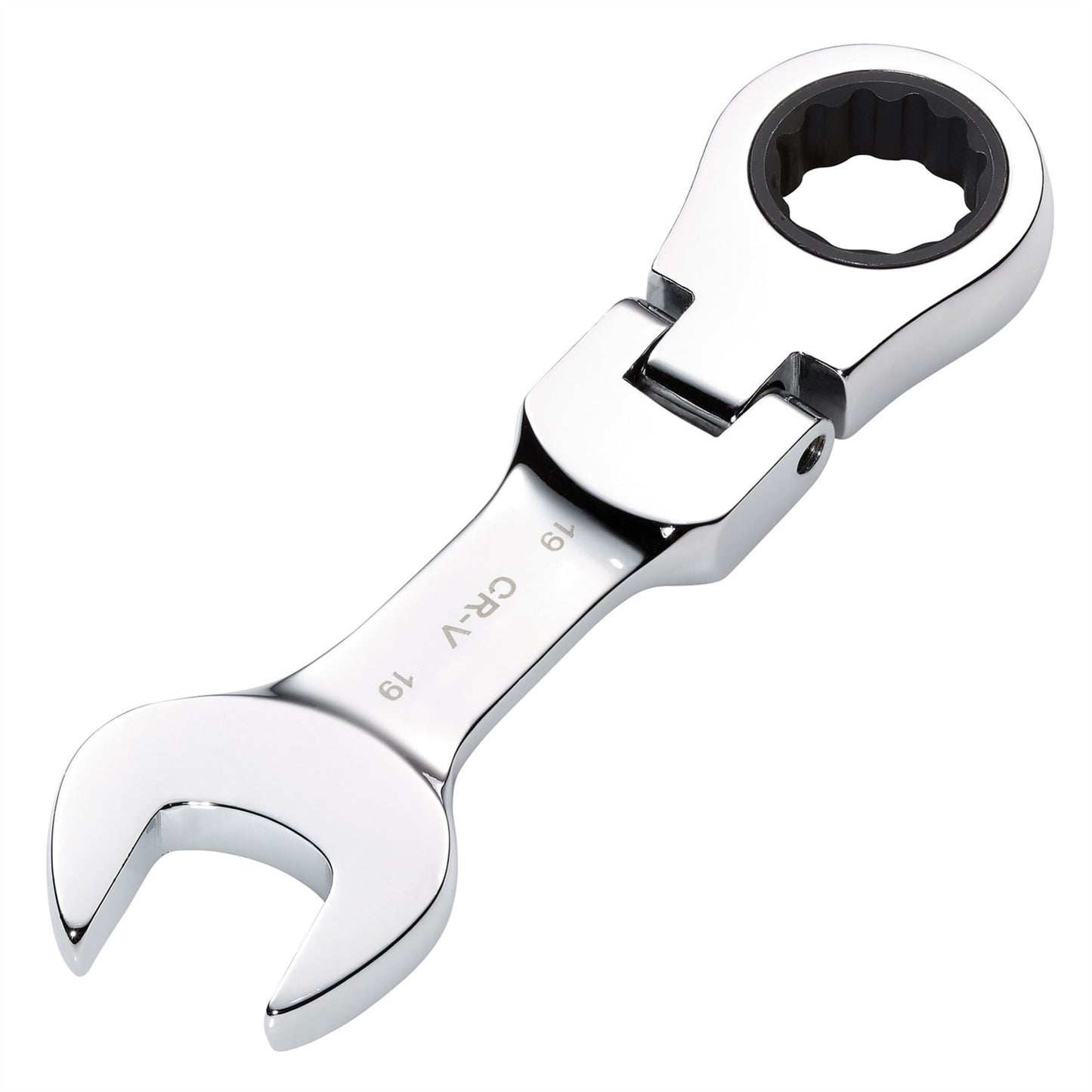 Draper 27981 HI-TORQ® Metric Stubby Flexible Head Ratchet Combination Spanner 19mm Draper