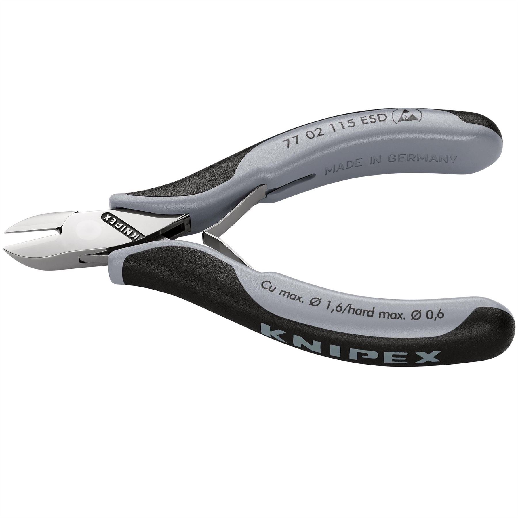 Knipex 37068 77 02 115 ESD Electronics Diagonal Cutters 117mm Knipex