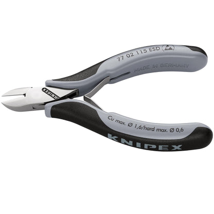 Knipex 37068 77 02 115 ESD Electronics Diagonal Cutters 117mm Knipex
