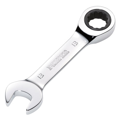 Draper 27891 HI-TORQ® Metric Stubby Ratchet Combination Spanner 13mm Draper