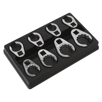 Sealey AK5981 Crow's Foot Spanner Set 8pc 1/2"Sq Drive Metric Sealey