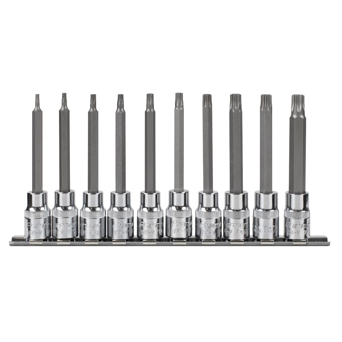 Sealey AK6236 TRX-Star* Socket Bit Set 10pc 3/8"Sq Drive 95mm Sealey
