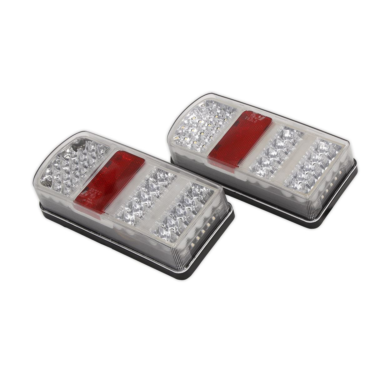Sealey TB19LED Rear Rectangle Lamp Cluster (Pair) SMD LED 12V Sealey