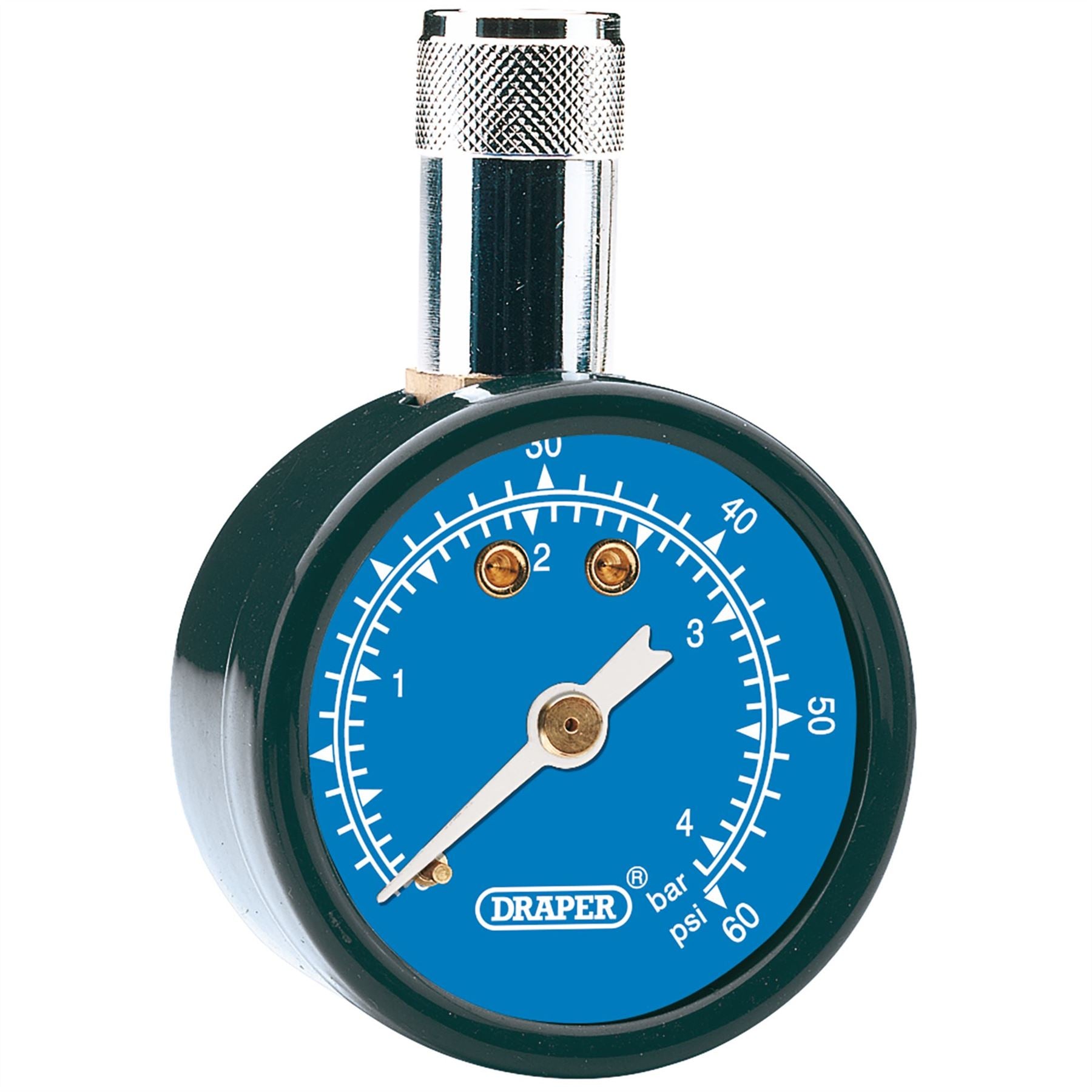 Draper 69923 Tyre Pressure Gauge TPG101 0 - 60psi 0 - 4 bar Draper