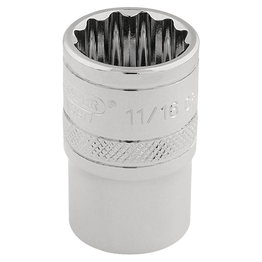 Draper 49480 HI-TORQ® 12 Point Socket 3/8" Sq. Dr. 11/16" Draper