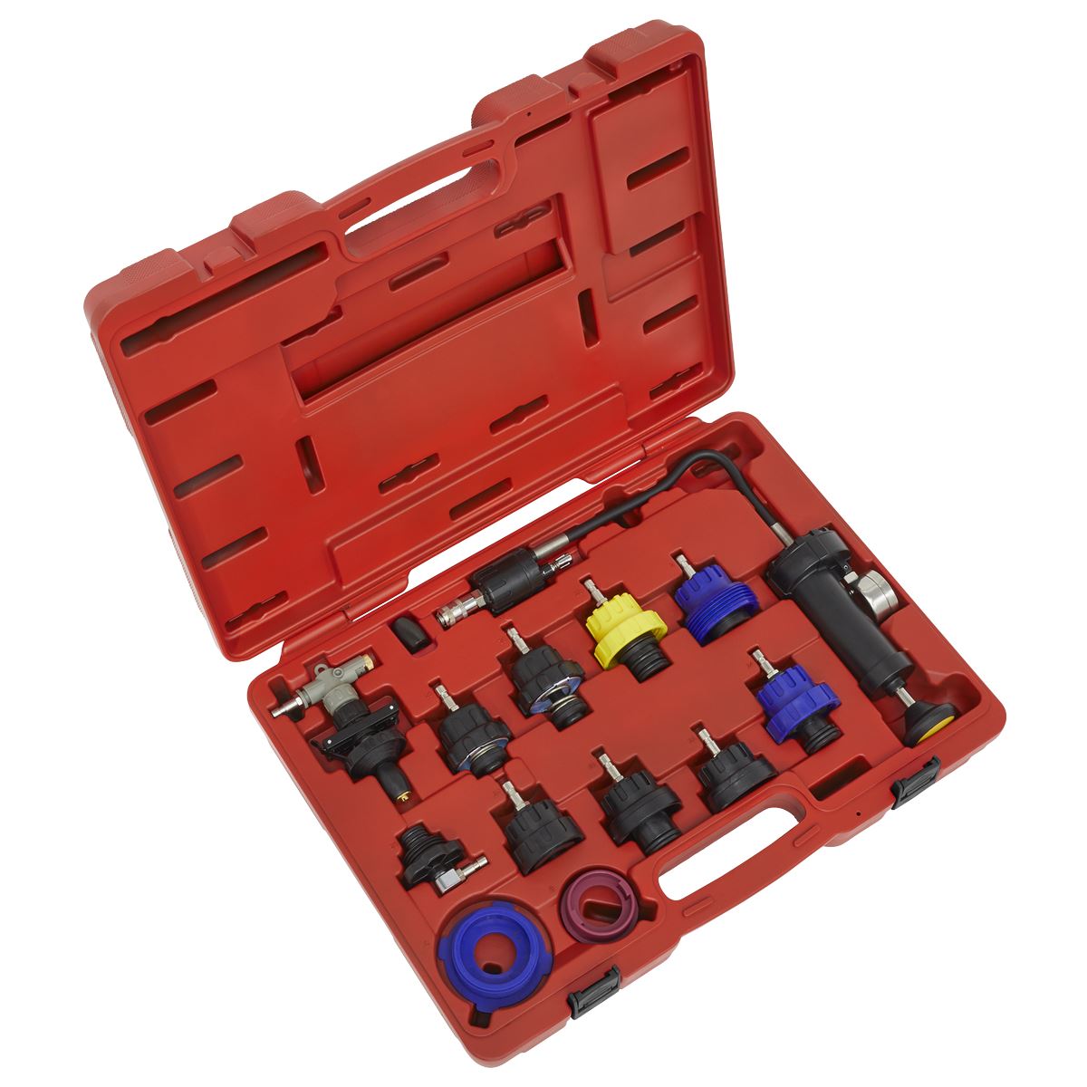 Sealey VS0014 Cooling System Pressure Test Kit 13pc Sealey
