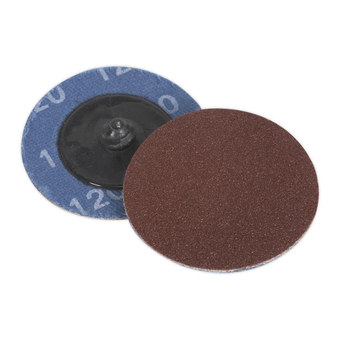 Sealey PTCQC50120 Quick-Change Sanding Disc Ø50mm 120Grit Pack of 10 Sealey