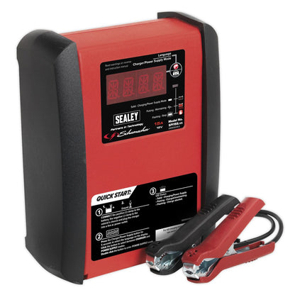 Sealey SPI15S Intelligent Speed Charge Battery Charger/Maintainer 15A 12V Sealey