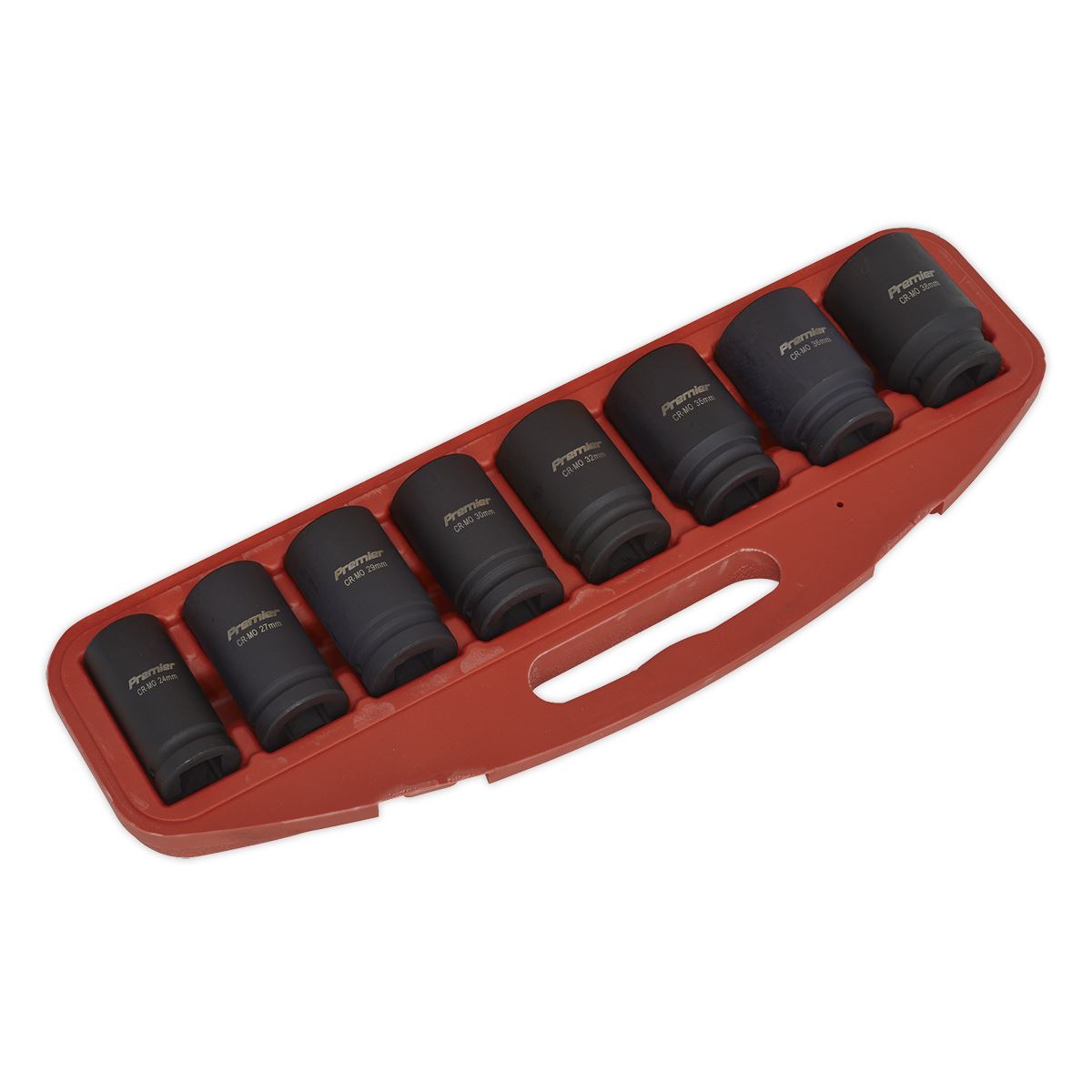 Sealey AK885 Impact Socket Set 8pc Deep 3/4"Sq Drive Metric Sealey