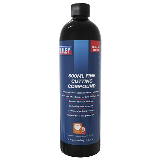 Sealey SCS700 Cutting Compound Fine 500ml Sealey