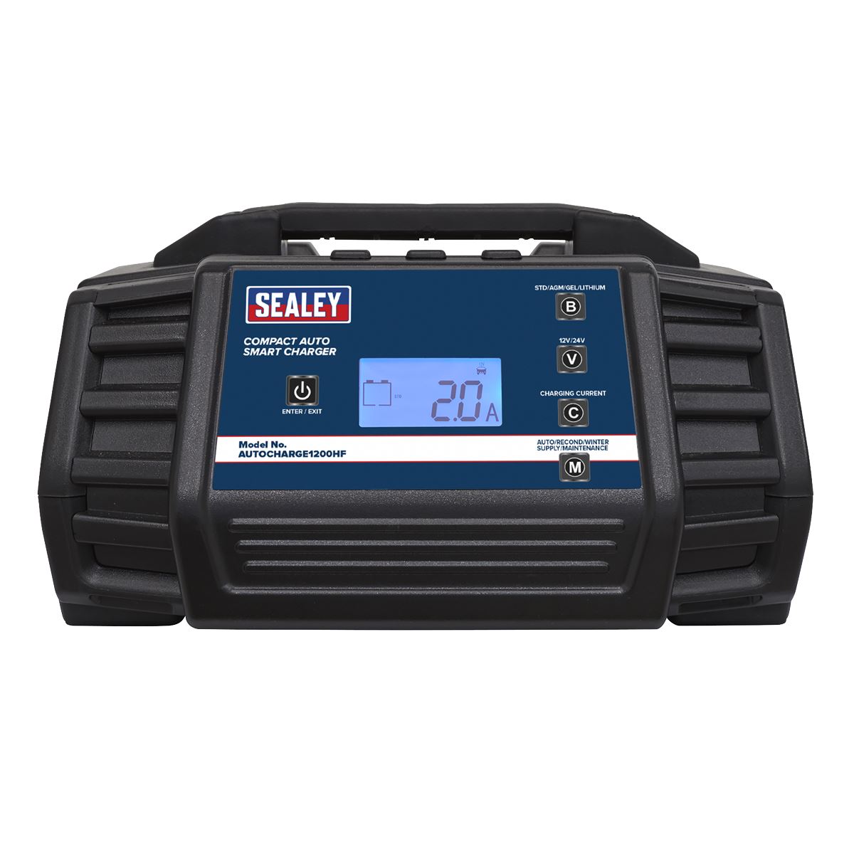Sealey AUTOCHARGE1200HF Compact Auto Smart Charger & Maintainer 12A 12/24V Sealey