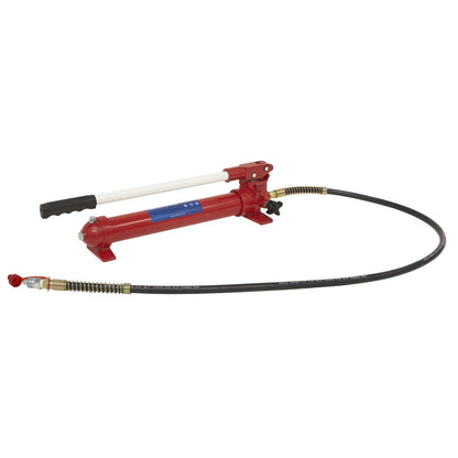 Sealey RE97.10-COMBO Snap Push Ram with Pump & Hose Assembly - 10 Tonne Sealey