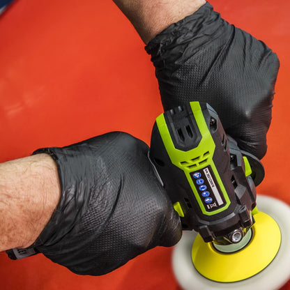 Sealey SSP57XL Black Diamond Grip Extra-Thick Nitrile Powder-Free Gloves X-Large - Pack of 50 Sealey