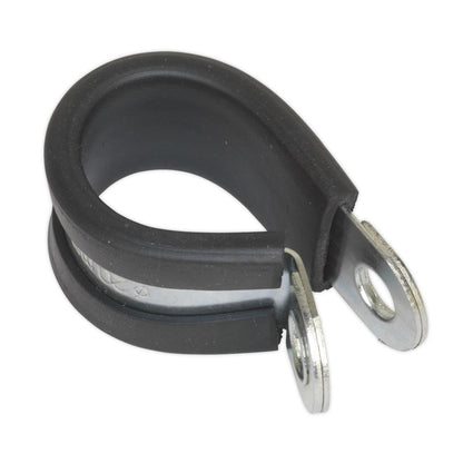 Sealey PCJ21 P-Clip Rubber Lined Ø21mm Pack of 25 Sealey