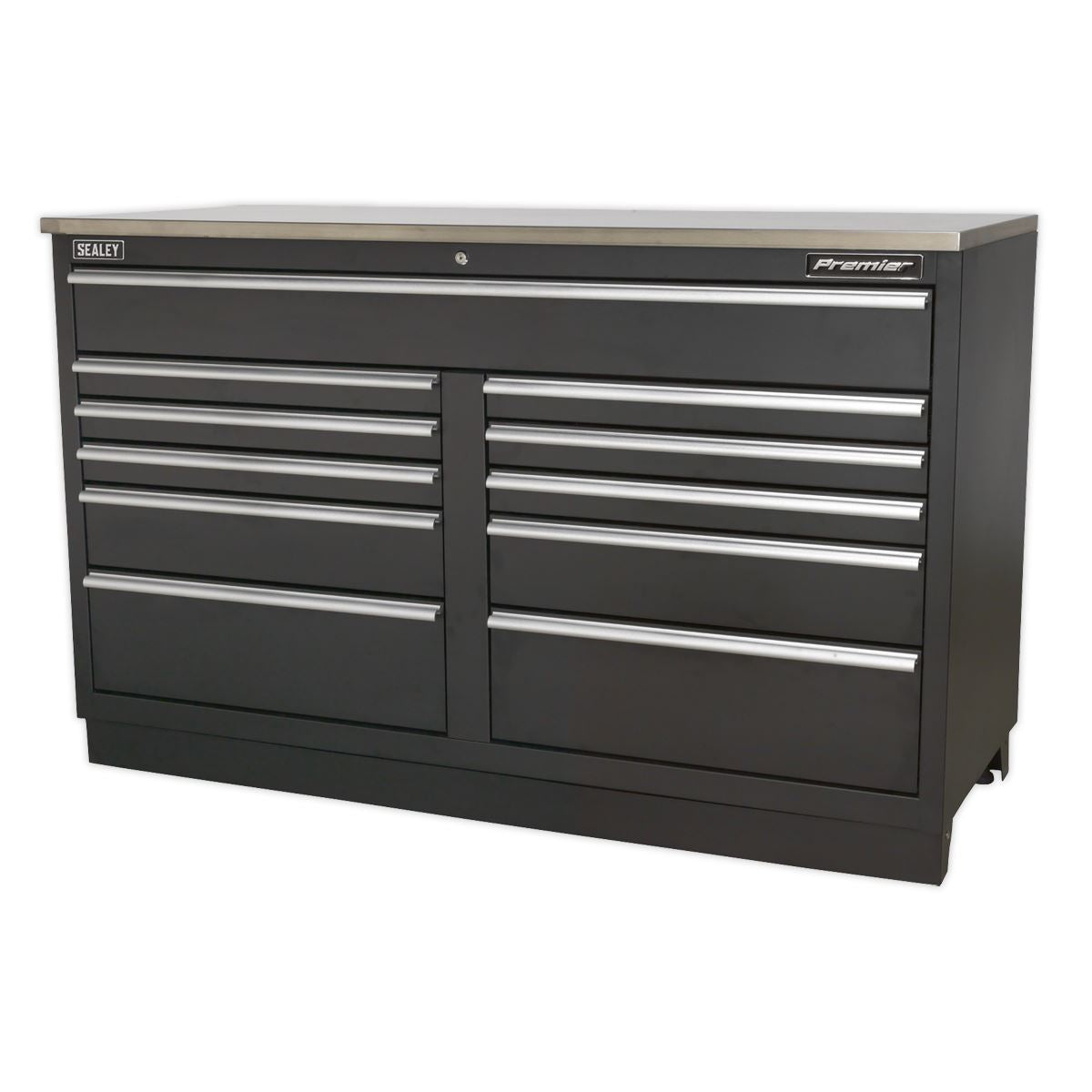 Sealey APMS04 Modular Floor Cabinet 11 Drawer 1550mm Heavy-Duty Sealey