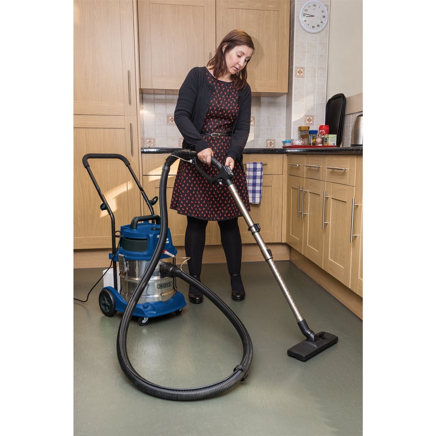 Draper 75442 3 in 1 Wet and Dry Shampoo/Vacuum Cleaner 20L 1500W Draper