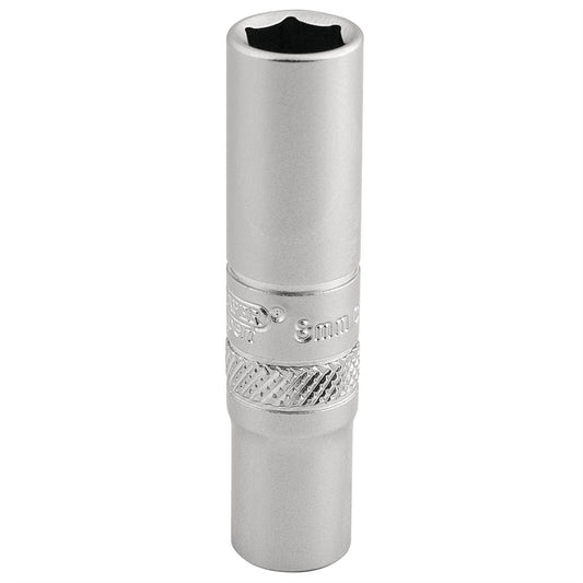 Draper 16528 6 Point Deep Socket 1/4" Sq. Dr. 8mm Draper