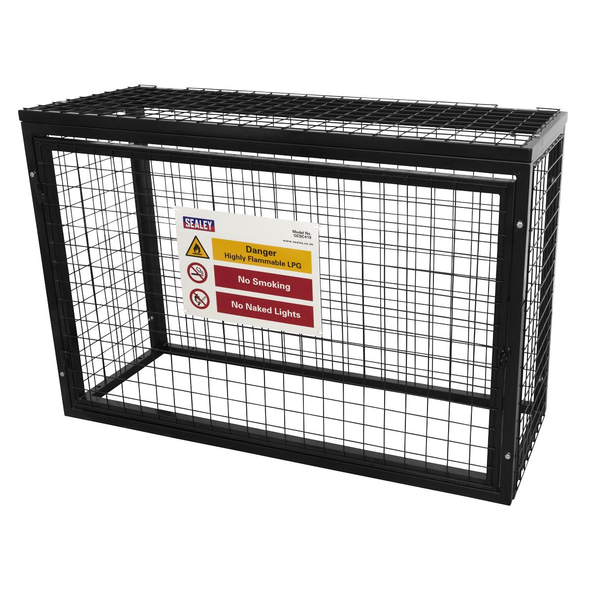 Sealey GCSC419 Safety Cage - 4 x 19kg Gas Cylinders Sealey