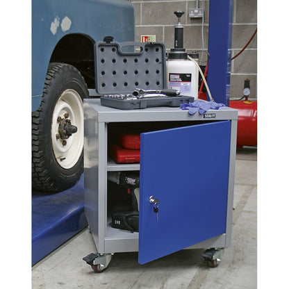 Sealey API5659 Mobile Industrial Cabinet 1 Shelf Locker Sealey