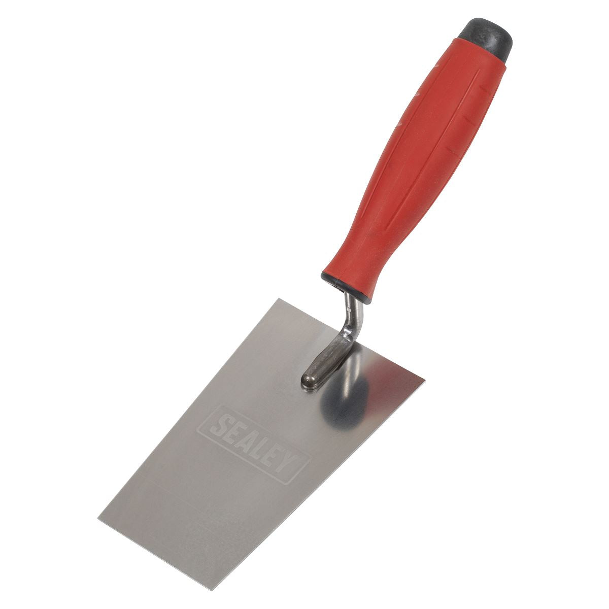 Sealey T1208 Stainless Steel Filler Trowel  - Rubber Handle - 140mm Sealey