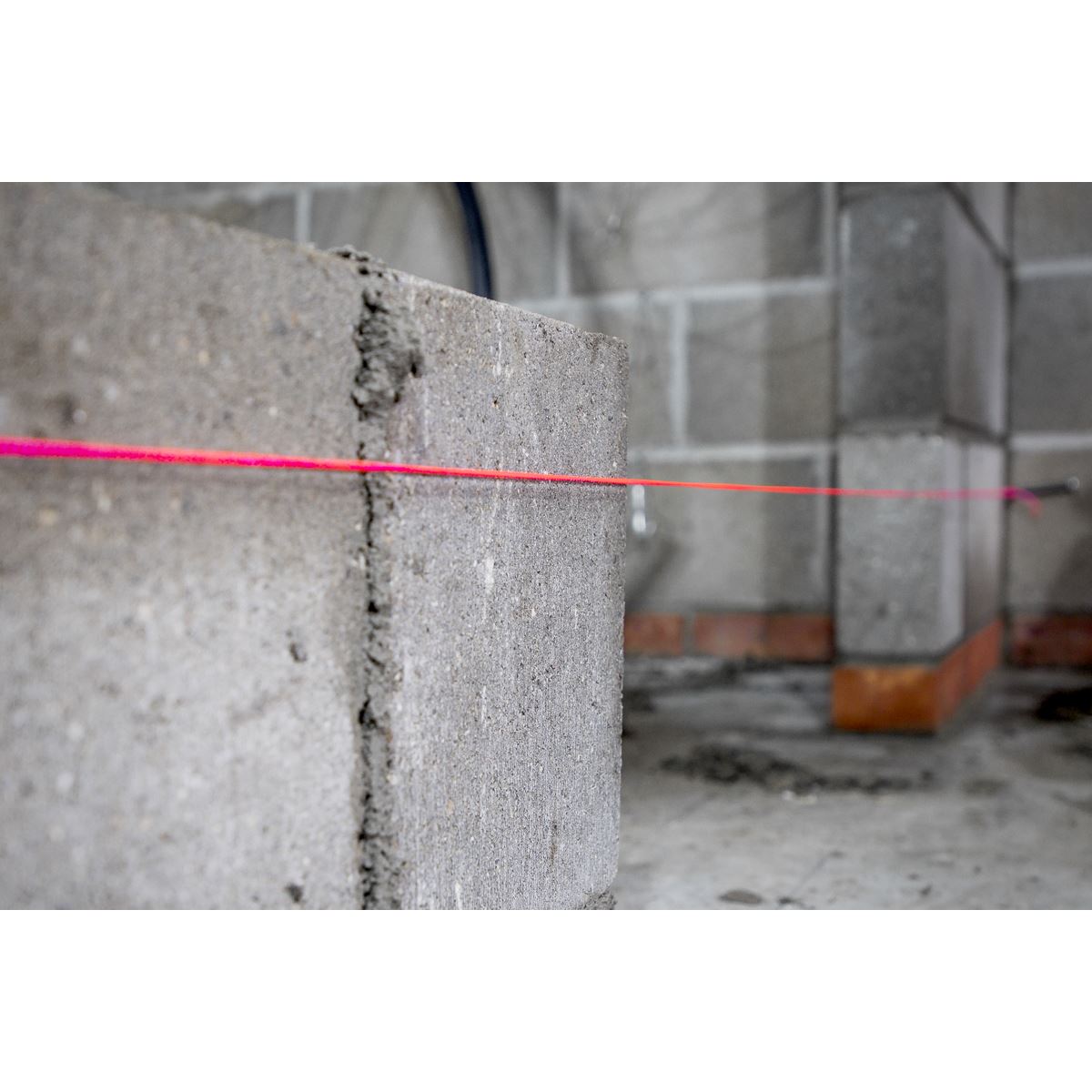 Sealey BLP1 Braided Pink Nylon Brick Line - 76m Sealey