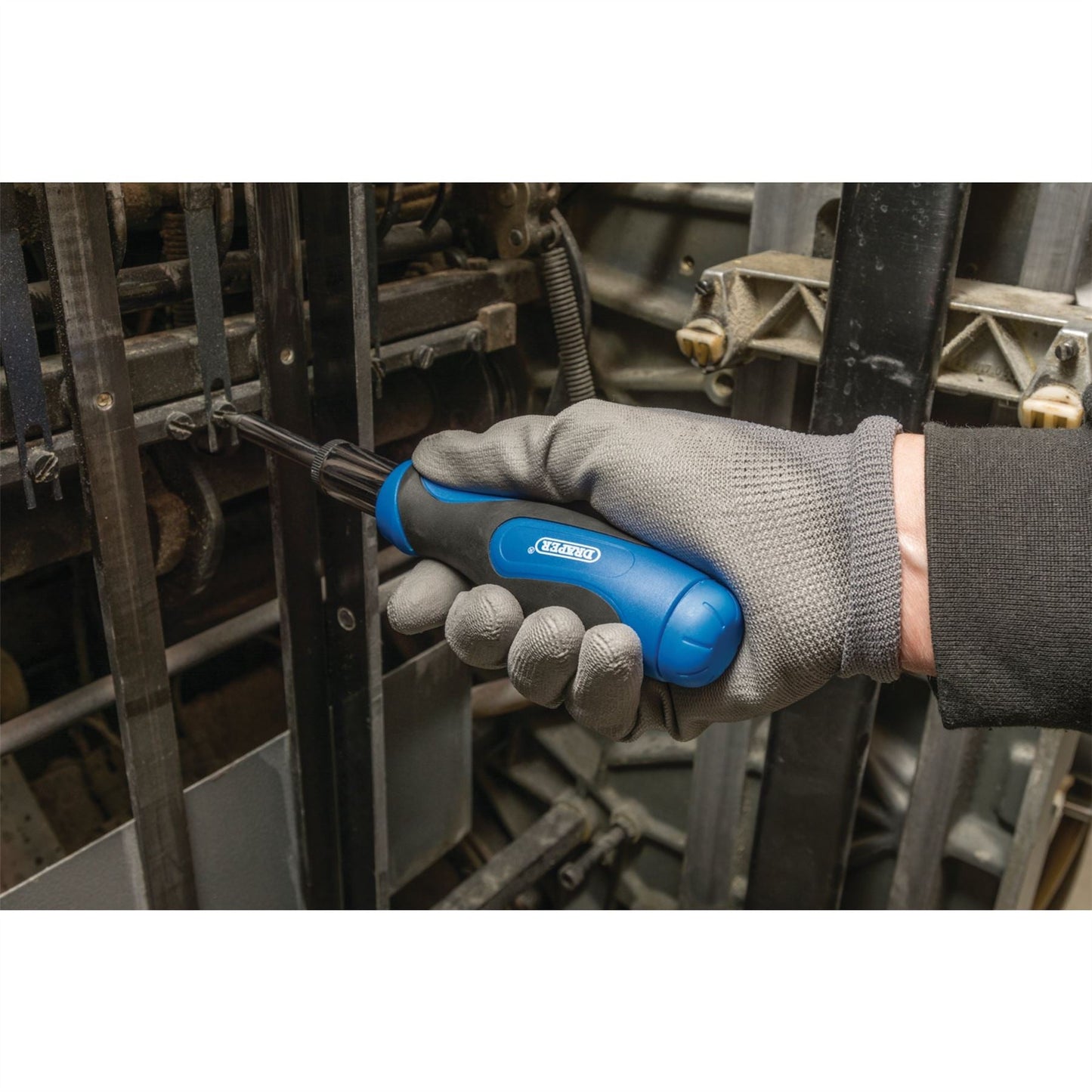 Draper 43640 Ratchet Screwdriver and Bit Set 13 Piece Draper