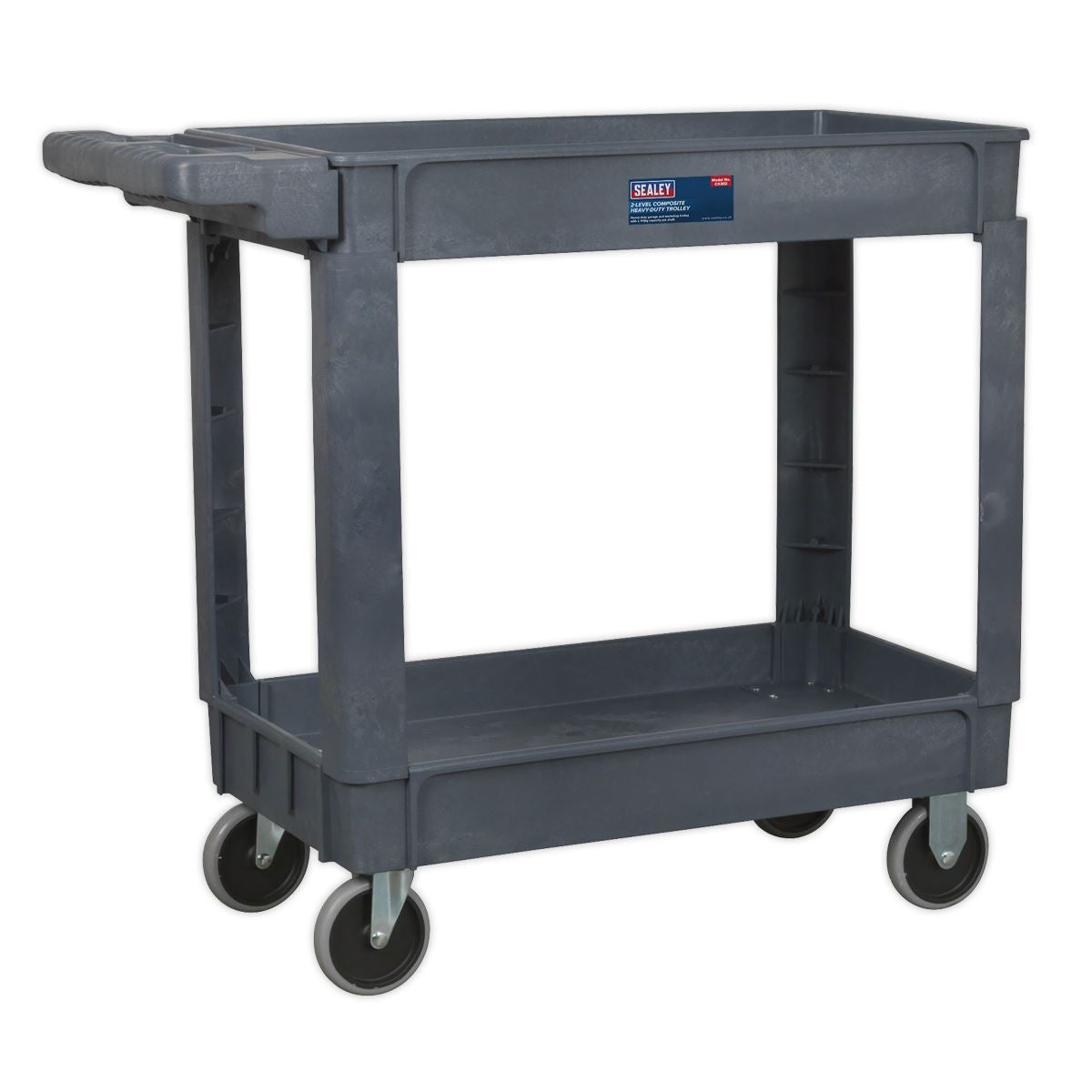Sealey CX202 Trolley 2-Level Composite Heavy-Duty Sealey