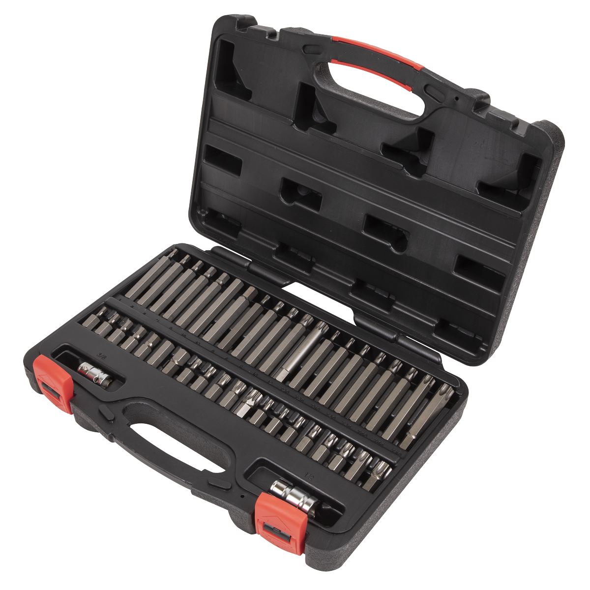 Sealey AK21942P TRX-Star*/Hex/Spline Bit Set 42pc 3/8" & 1/2"Sq Drive Sealey