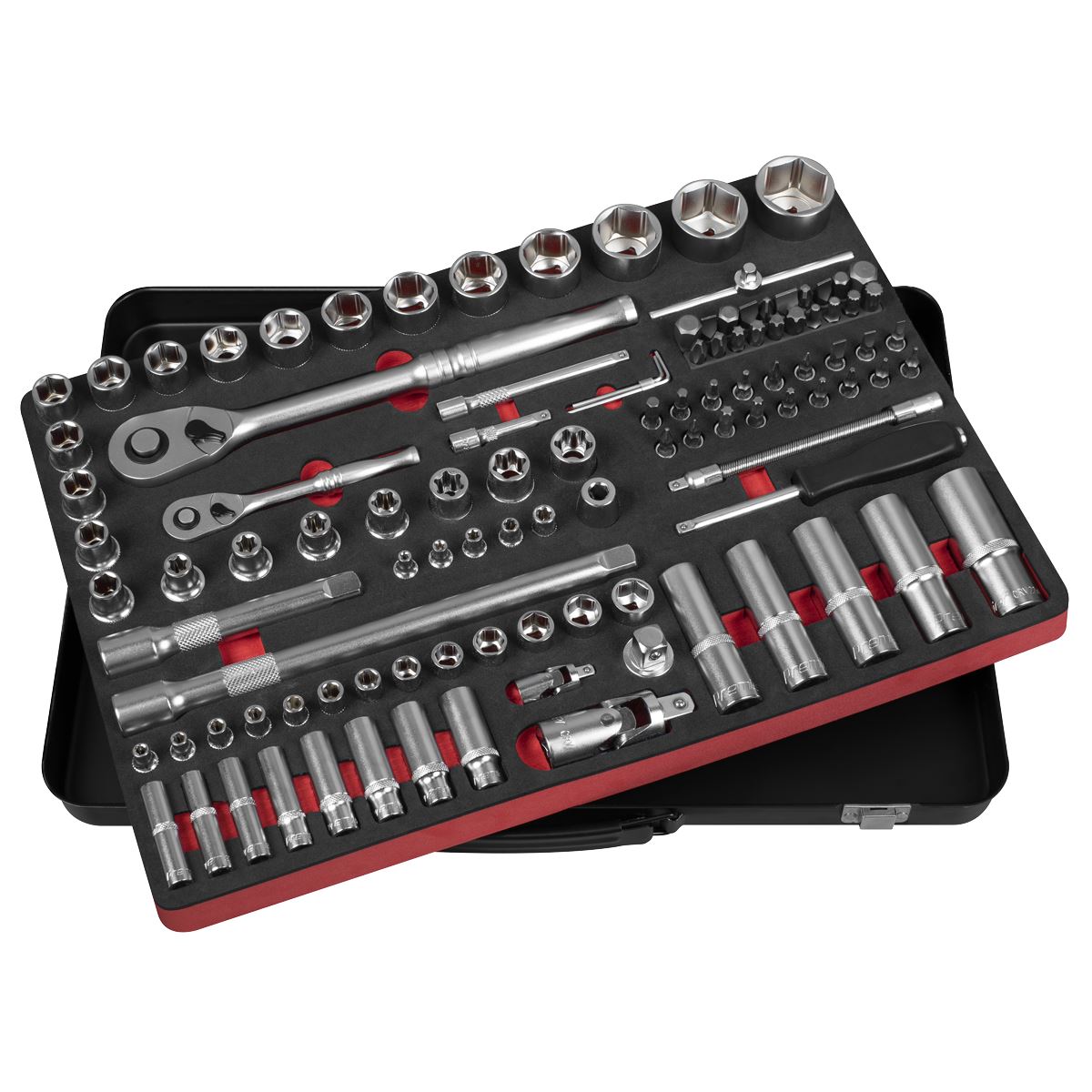 Sealey AK7926 Socket Set  1/4" & 1/2"Sq Drive 108pc - Premier Platinum Sealey