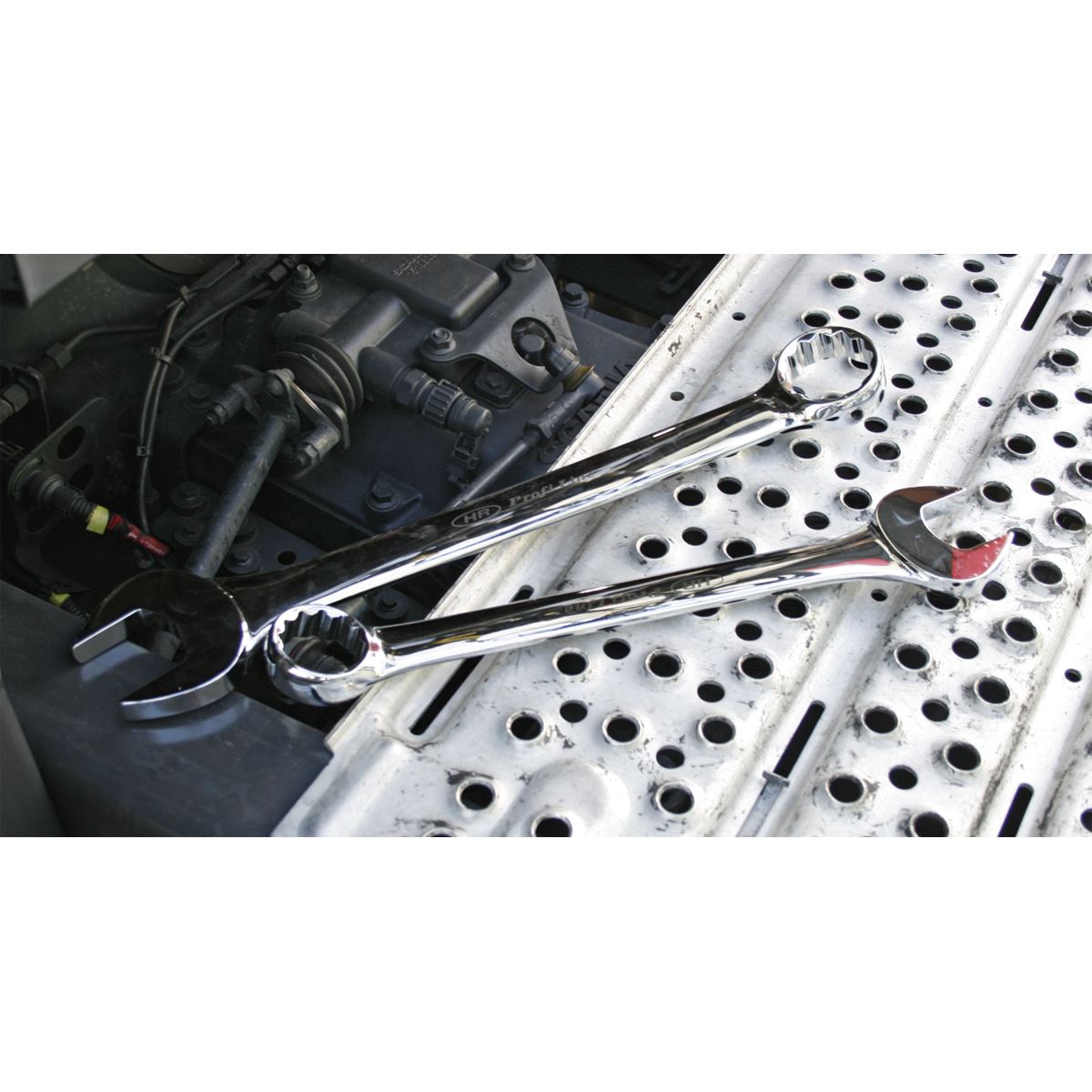 Sealey AK6324 Combination Spanner Set 6pc Super Jumbo Metric Sealey