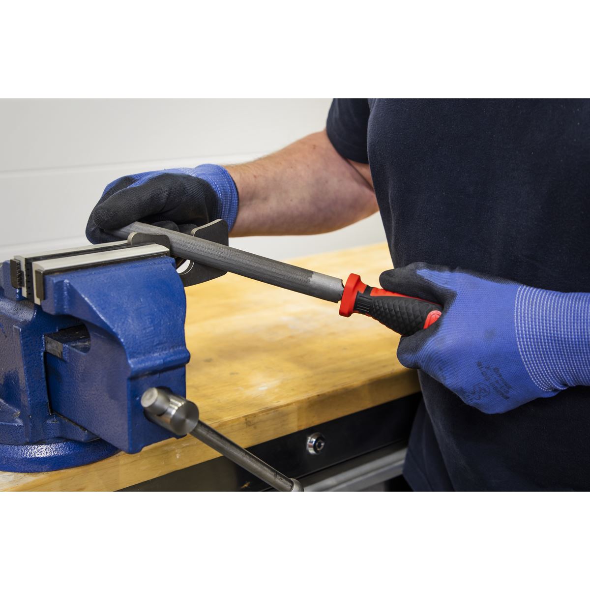 Sealey AK5861 Smooth Cut Half-Round Engineer's File 200mm Sealey