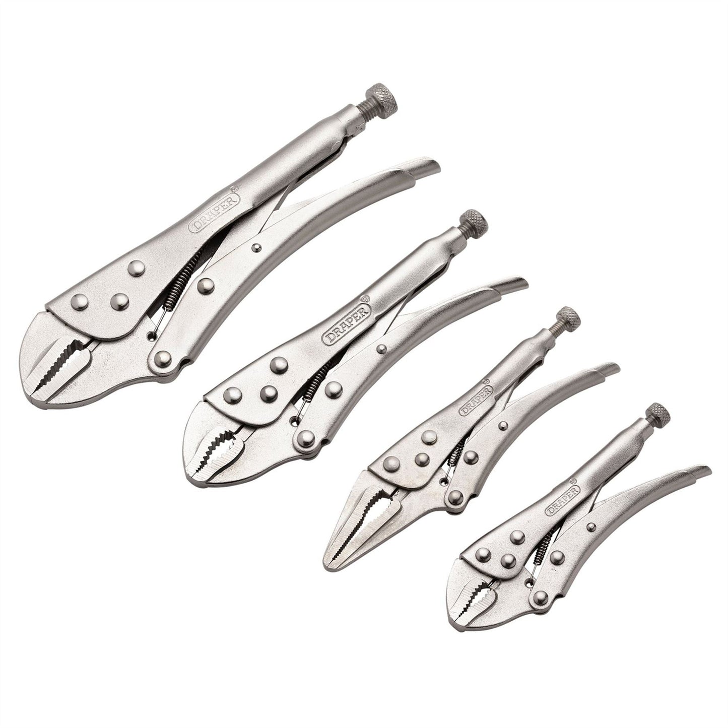 Draper 35373 Locking Pliers Set 4 Piece Draper