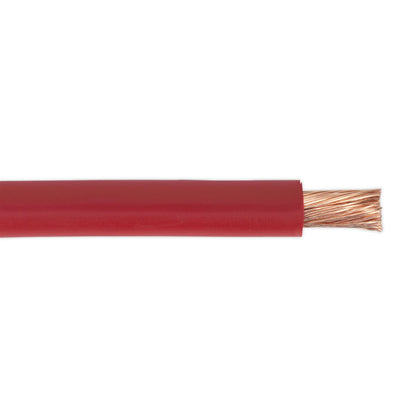 Sealey AC25SQRE Automotive Starter Cable 196/0.40mm 25mm² 170A 10m Red Sealey