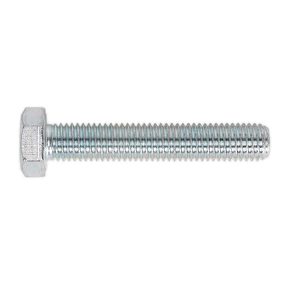 Sealey SS1480 HT Setscrew M14 x 80mm 8.8 Zinc Pack of 10 Sealey