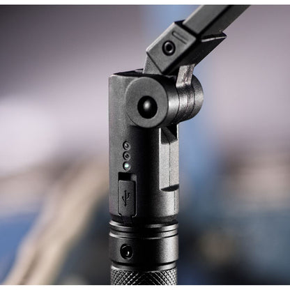 Sealey LED02G Rechargeable Aluminium Folding Pocket Light 2 COB & 1 SMD LED Sealey