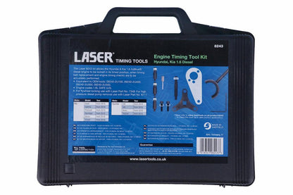 Laser Tools 8243 Engine Timing Kit - for Hyundai, Kia 1.6 Diesel Laser Tools