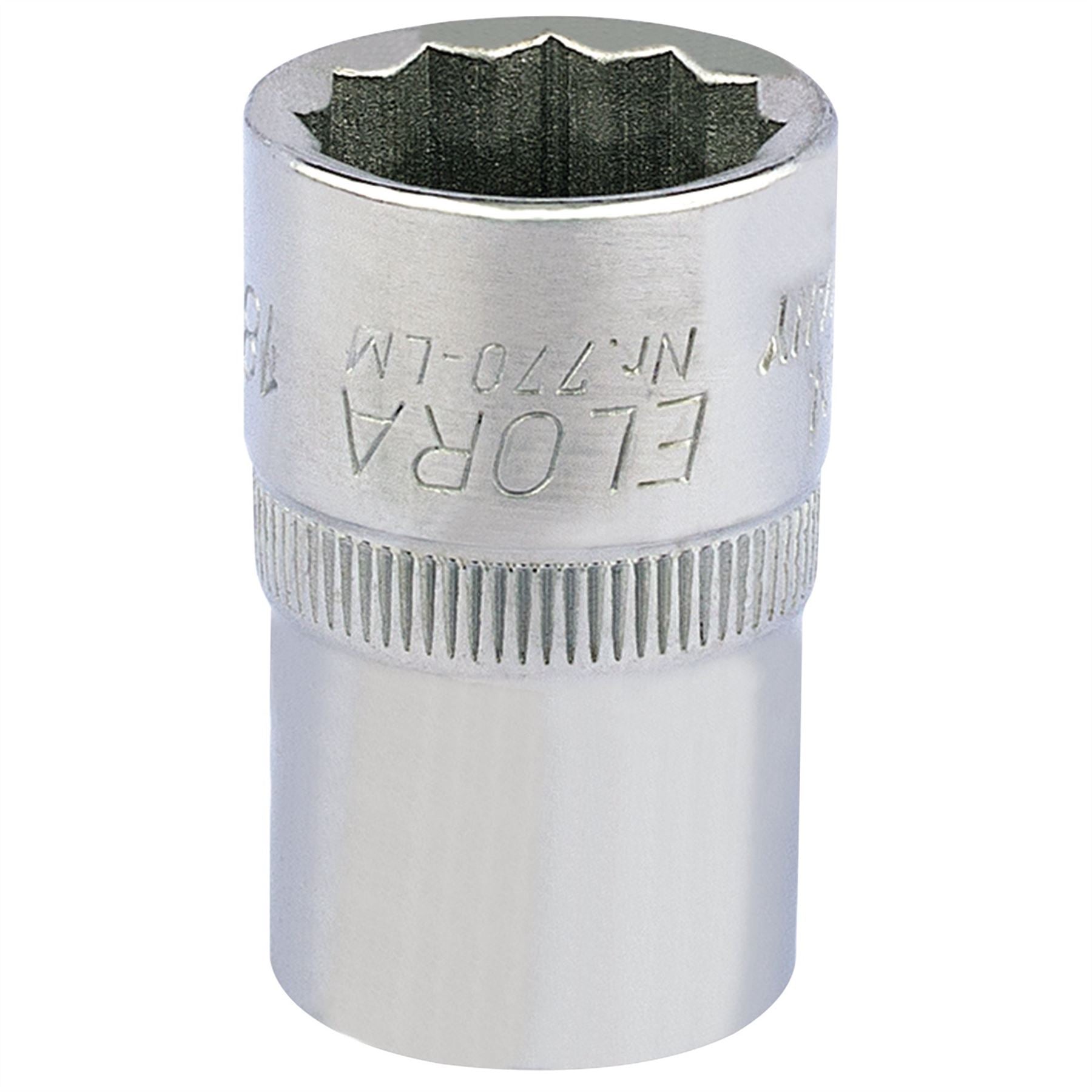 Elora 24632 Bi-Hexagon Socket 1/2" Sq. Dr. 18mm Elora