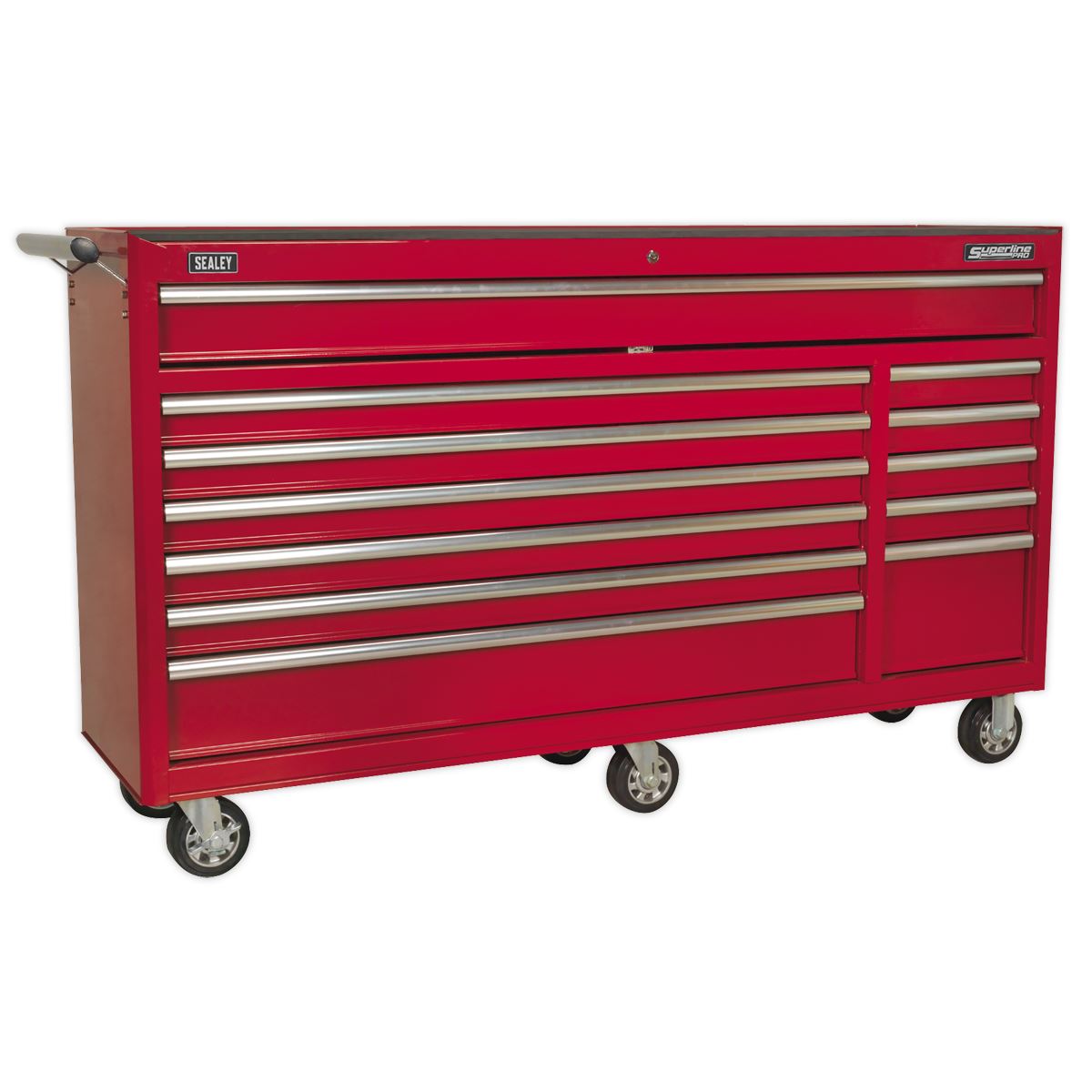 Sealey AP6612 Rollcab 12 Drawer with Ball-Bearing Slides Heavy-Duty - Red Sealey