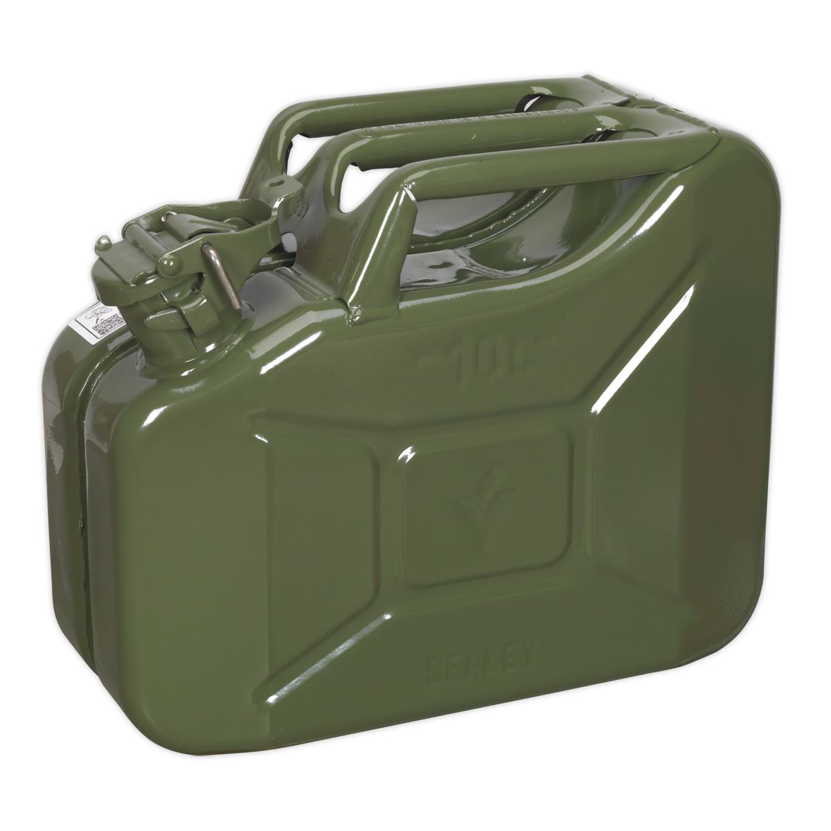 Sealey JC10G Jerry Can 10L - Green Sealey