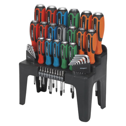 Siegen S01106 Hammer-Thru Screwdriver Hex Key & Bit Set 44pc Siegen