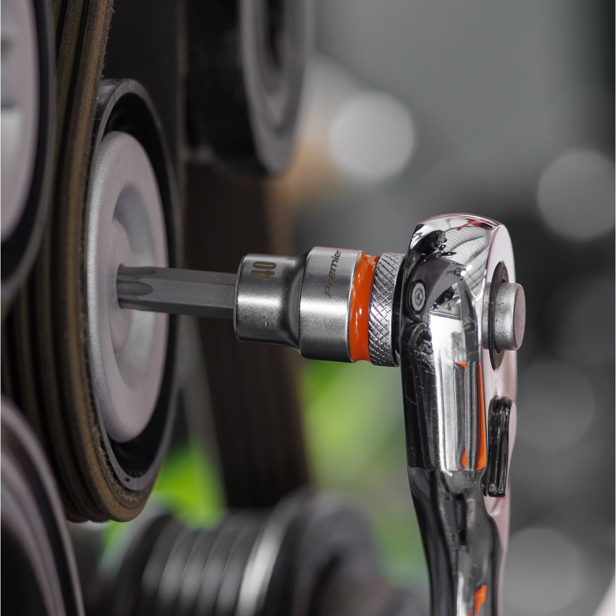 Sealey AK6252 Premier Platinum Series Hex & TRX-Star* Socket Bit Set 3/8"Sq Drive 18pc Sealey