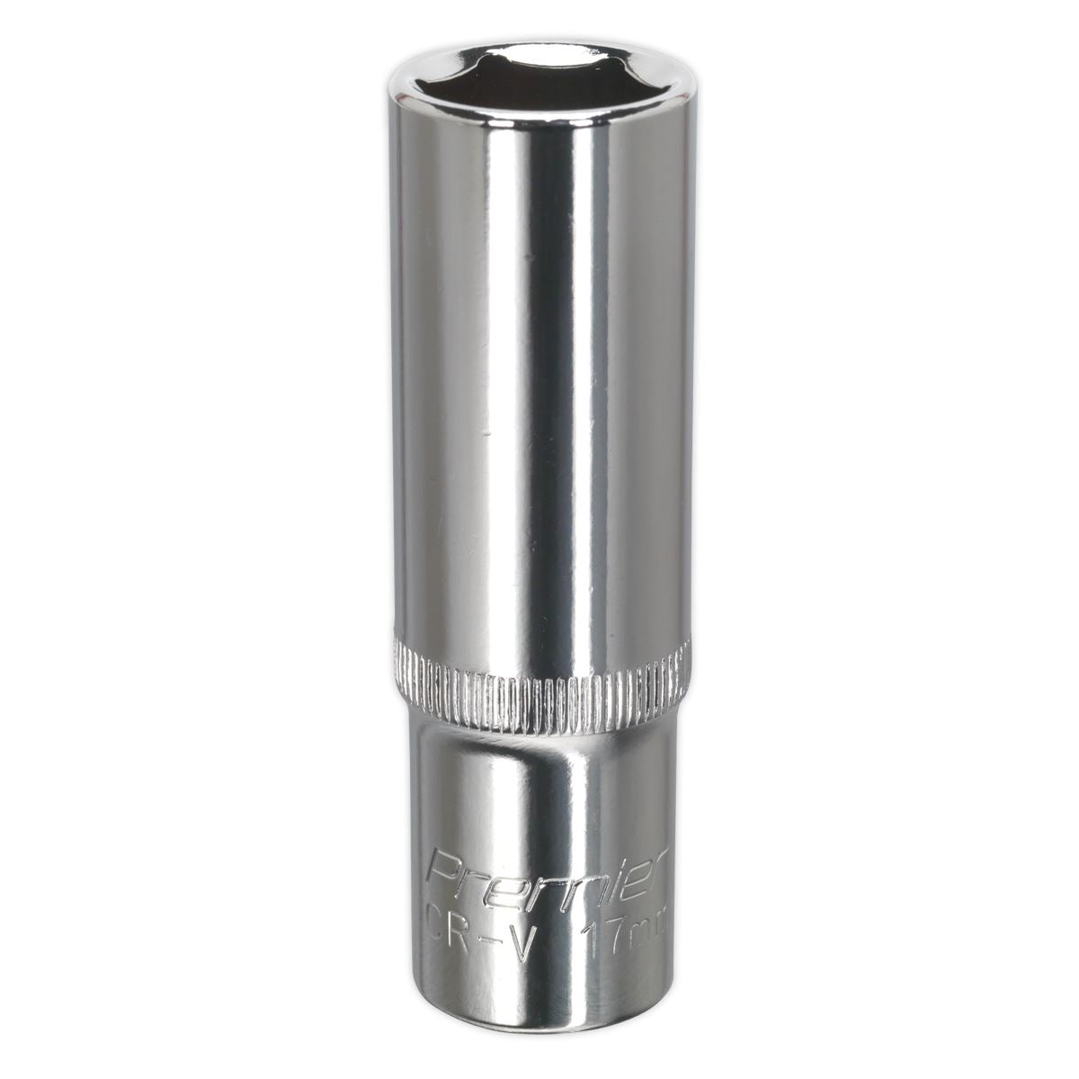 Sealey SP1217D WallDrive® Socket 17mm Deep 1/2"Sq Drive Fully Polished Sealey