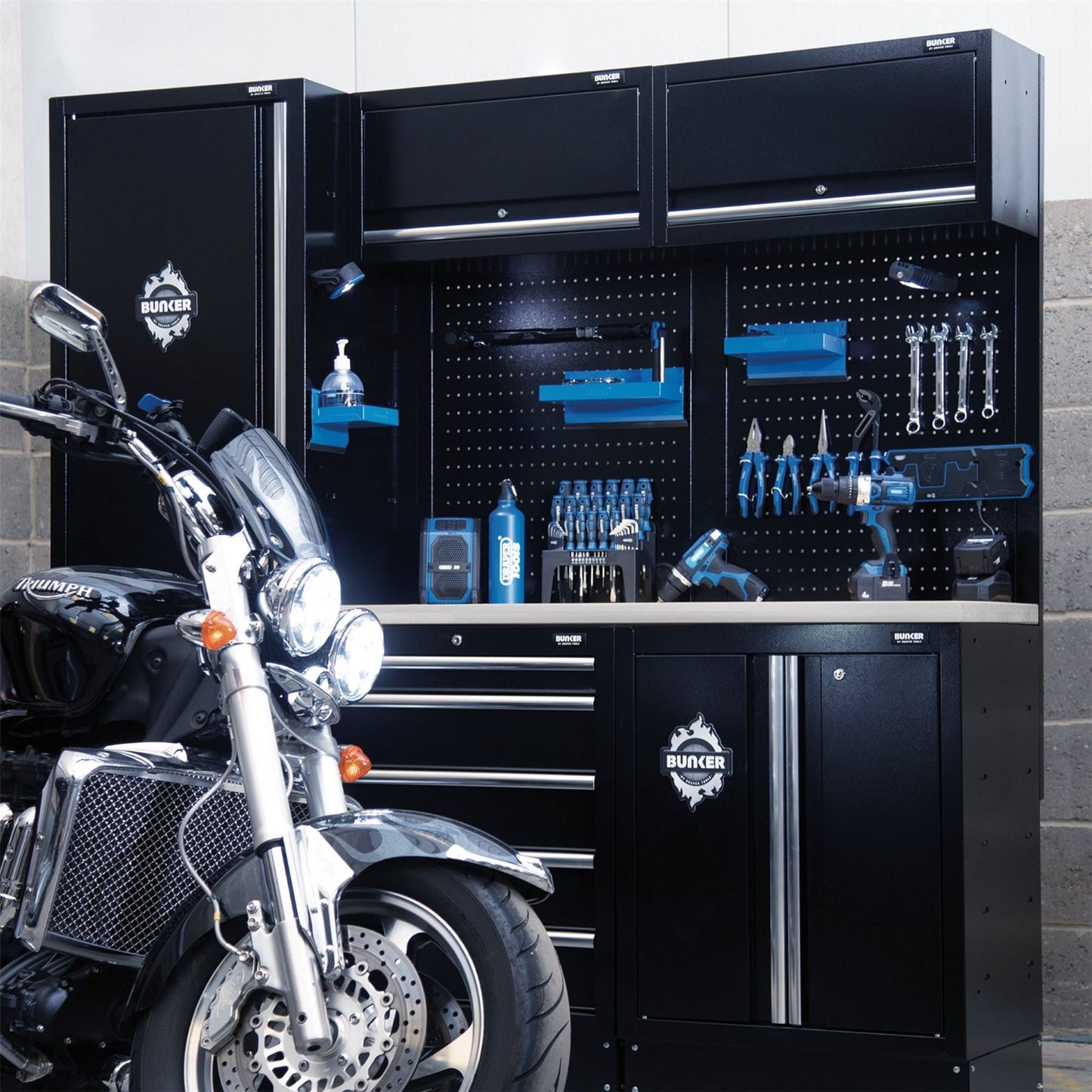 Draper 33172 BUNKER® Modular Stainless Steel Worktop 1360mm Draper