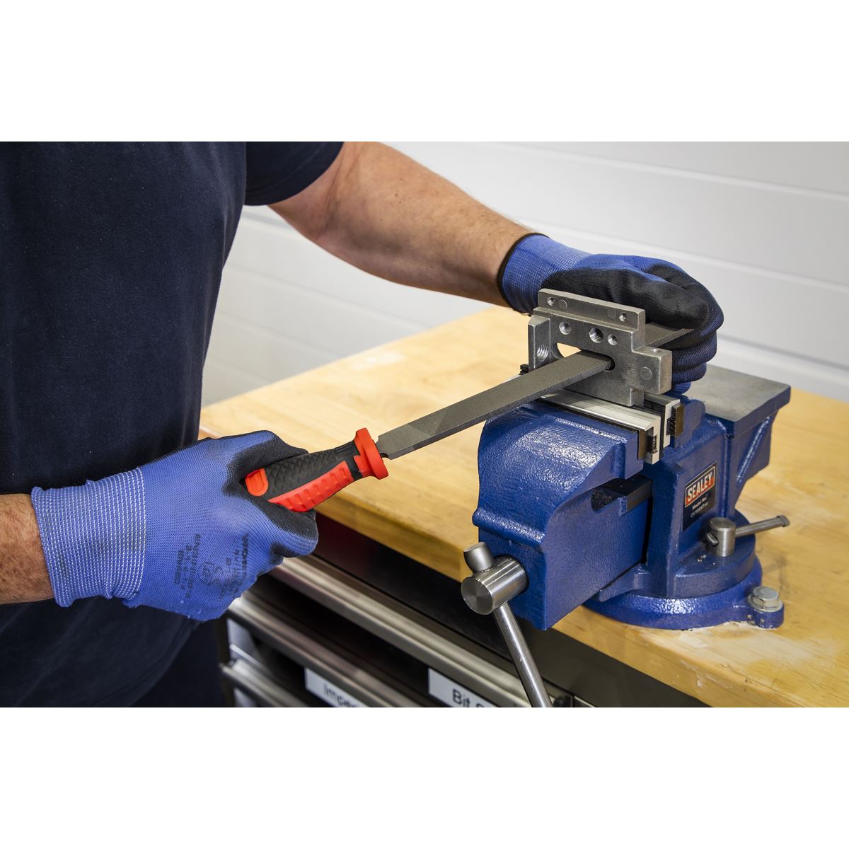 Sealey AK572 3pc 200mm Engineer's File Set Sealey