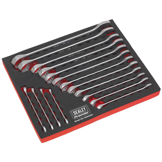 Sealey AK63255 Combination Spanner Set 16pc Metric Sealey